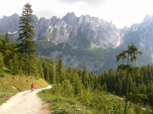 Gosaukamm bei der Abfahrt