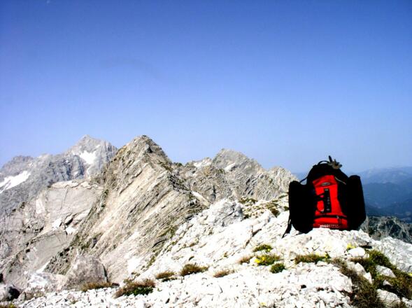 Angelmauer 2102 m von der Gruberwand 2049 m