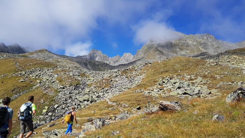 Der steile Gipfelaufbau der Rinnenspitze
