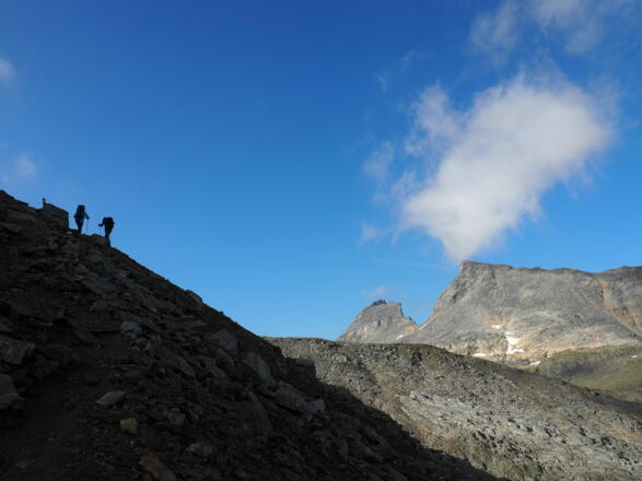 Vor der Fraganter Scharte um 2680m