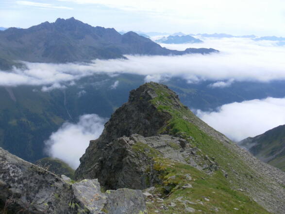Rückblick zum Östl. Sattelkopf