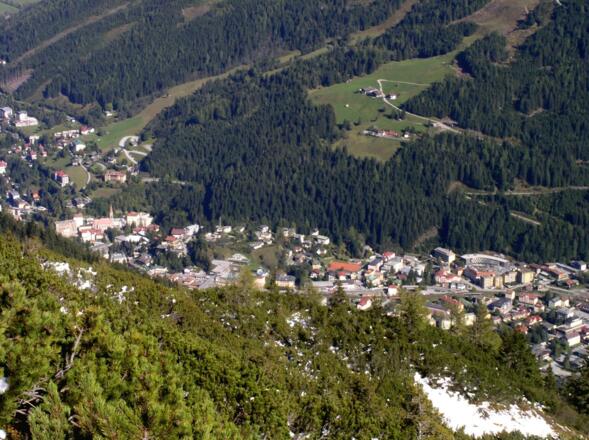 Tiefblick auf Bad Gastein
