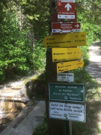 Wegweiser zur Haidensperre