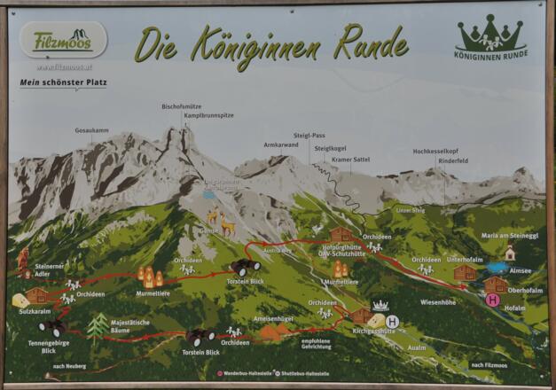 Gebiets- Übersicht beim Ausgangspunkt