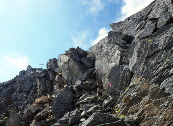Sicherungen am Schlussgrat