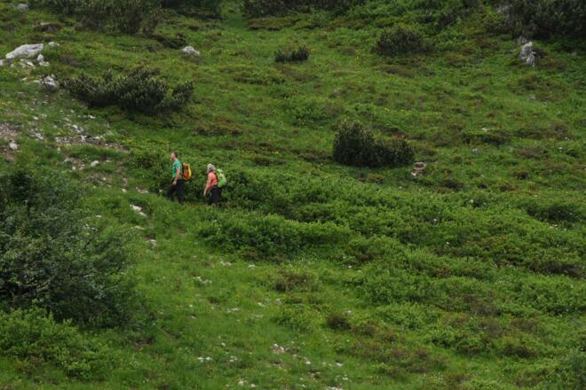Die letzen Meter vor der Hütte