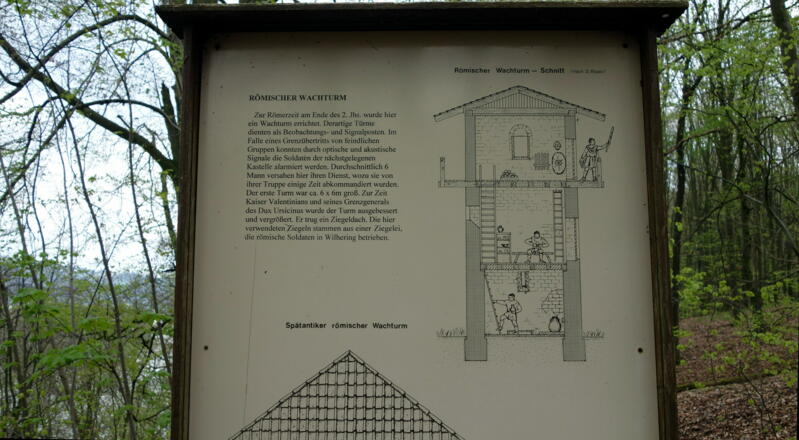 Römerturm ~285m knapp am Weg