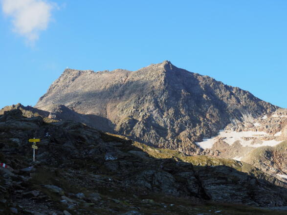 Tafel Knappenhäuser 2335m mit Alteck