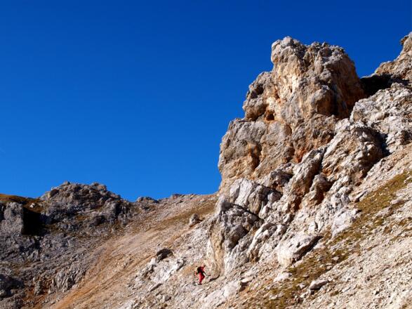 Abstieg  vom Hochkempen-Überstieg