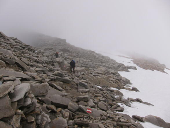 Oberster, leichter Felsgrat zum Zittelhaus (24.07.2017)