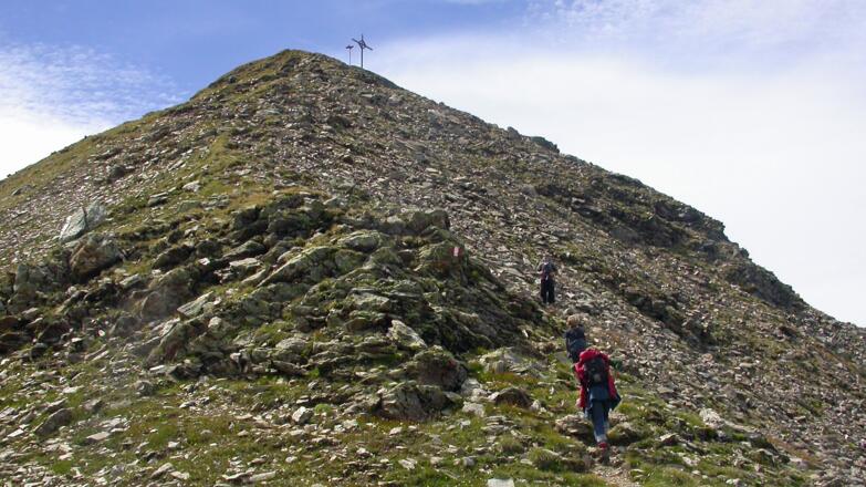 Der Gipfel ist nicht mehr weit.