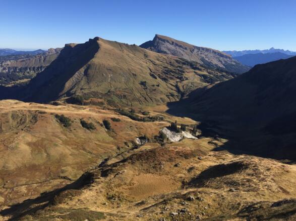 Blick nach Osten in Richtung Hoher Ifen