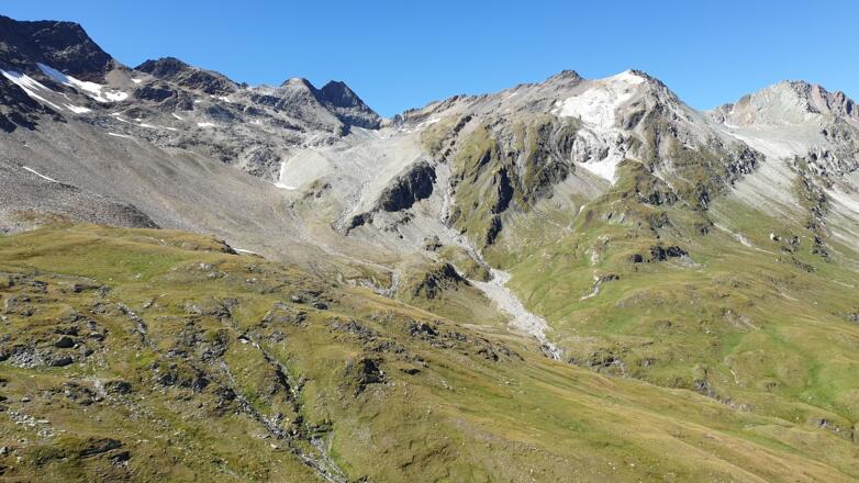 Blick vom Dabertal zum Rotenmanntörl