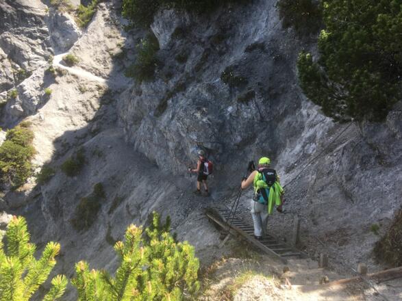 Beginn Steig zur PWH