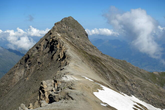 Rückblick zum Bauernbrachkogel 3125m