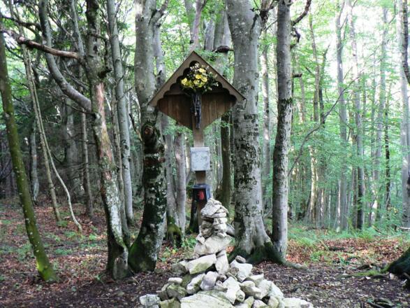 Das Gipfelmarterl am Kruckenbrettl (1020 m)
