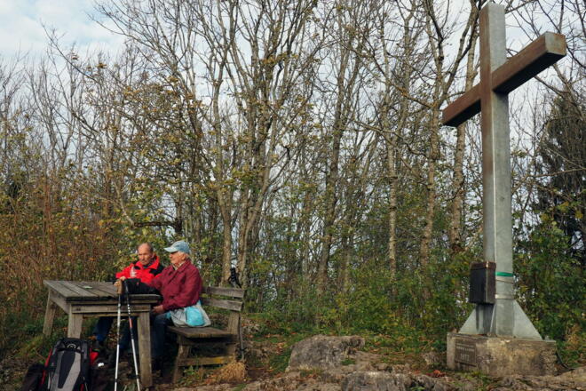 Kreuz am Hirschwaldstein 1095m