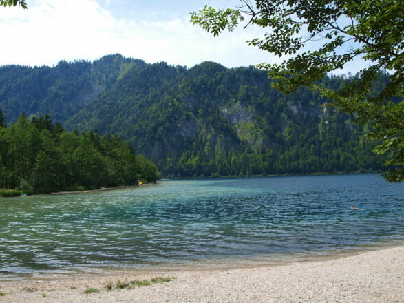 Start am Ostufer des Offensees 655m