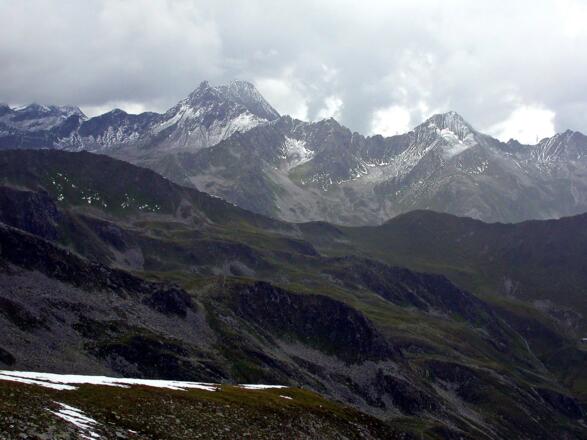 Blick vom Speikboden über die Merschenhöhe zum Lasörling