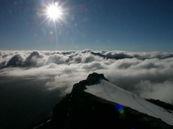 Sonnenaufgang über der Ostschulter