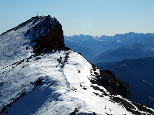Südgipfel beim Übergang zum Hauptgipfel