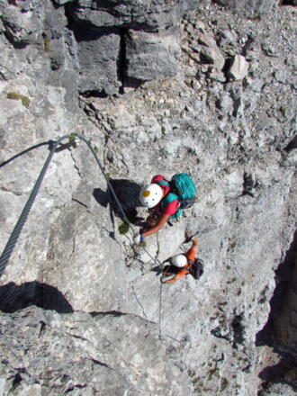 Schlüsselstelle Gipfelpfeiler