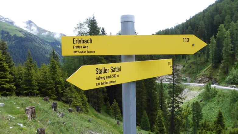 Hier verlassen wir wieder die Straße