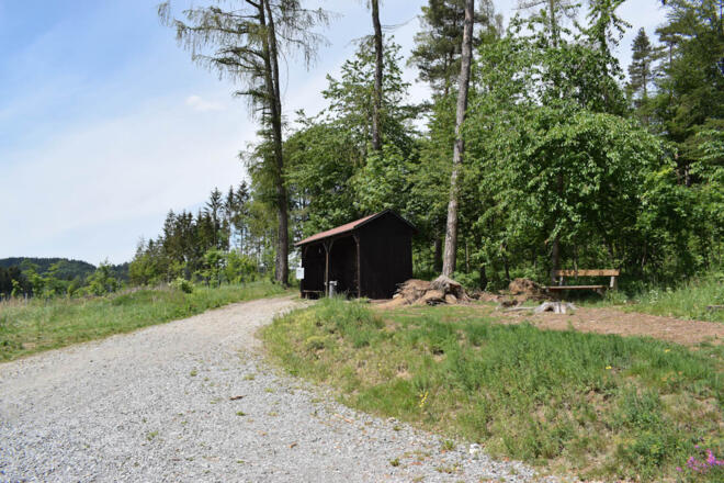 Knödelhütte, Rastplatz mit Aussicht