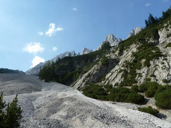 Abstieg vom Überschalljoch