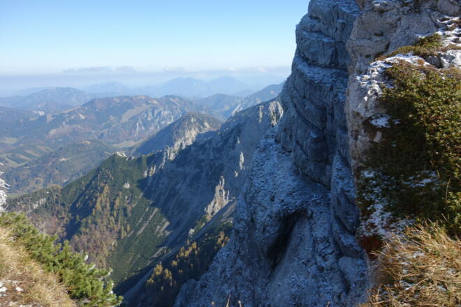 Scharte um 1955m, Blick nach Norden