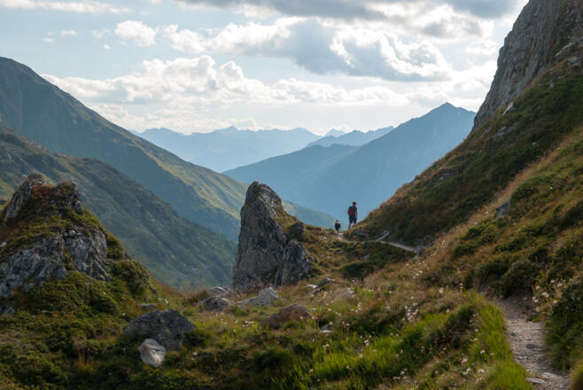 Im Abstieg vom Peischlachtörl in Richtung Nigglalm