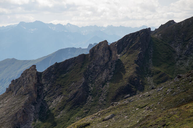 Blick von der Glorer Hütte nach Südwesten
