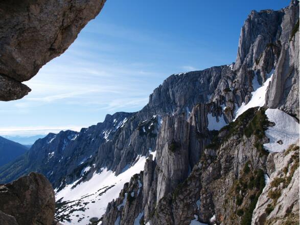 Scharte 1670 m am NO Grat