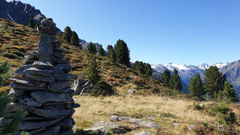 Blick Richtung Stubaier Gletscher