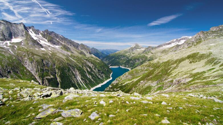 Blick auf den Speicher Zillergründl