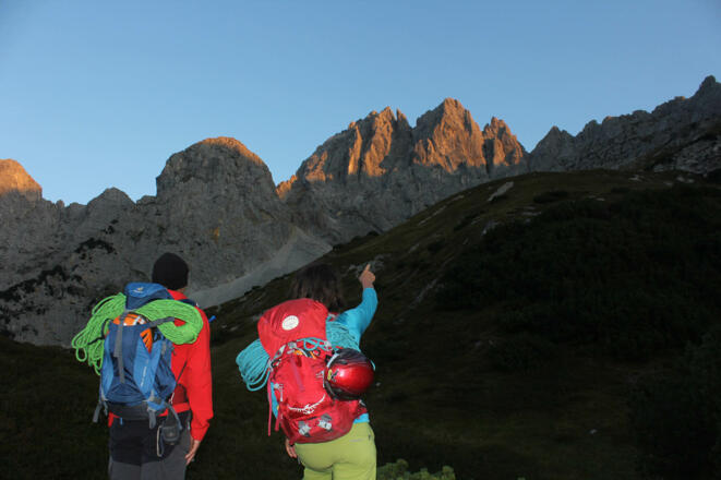 Kopftörlgrat vom Hüttenzustieg aus