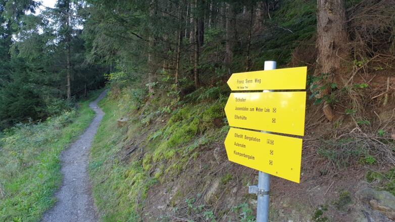 Start in Neustift zur Autenalm per Bike oder zu Fuß