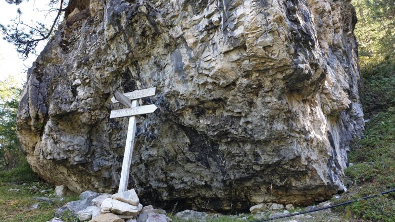 Abzweigung zum Zindegg