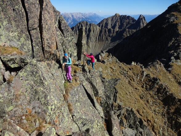 Typisches Gelände am Ostgrat