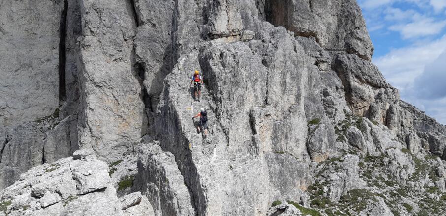 Ausstieg - Eine letzte Stelle abzuklettern