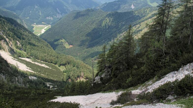 Tiefblick in die Hopfing