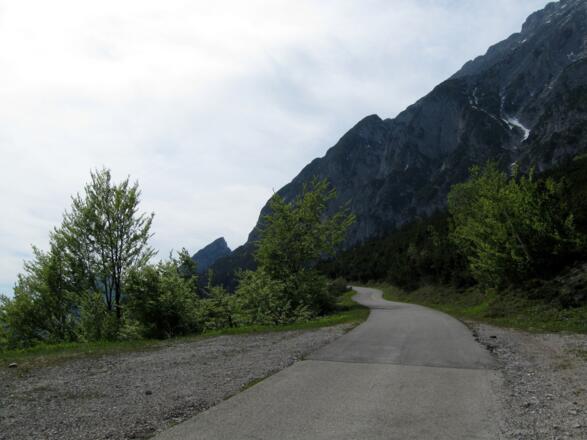 Kurz vor der letzten großen Kehre.