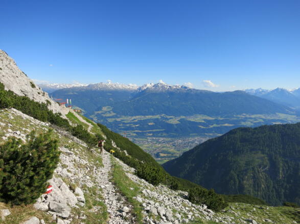 von der Bettelwirfhütte Weg zu, Lafatscherjoch