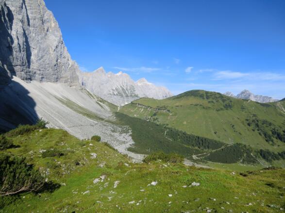 Rückblick zur Falkenhütte