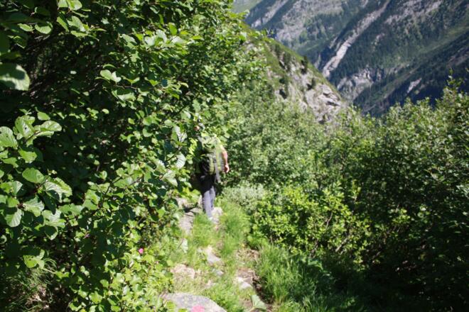 Abstieg zur Grünen Wand Hütte