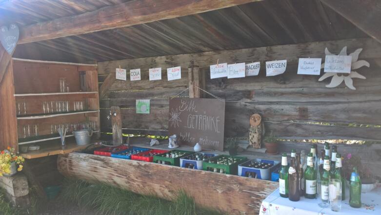 So einfach kann eine Bar mit gekühlten Getränken sein.