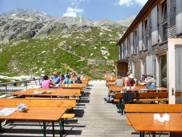 Terrasse der Olpererhütte