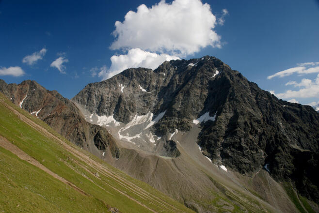 Blick zum Puitkogel und Weißmaurachsee
