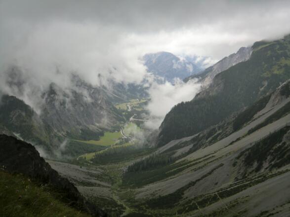 Blick ins Tal zur Gramaialm