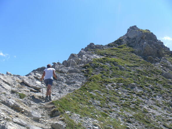 erste Seilsicherungen